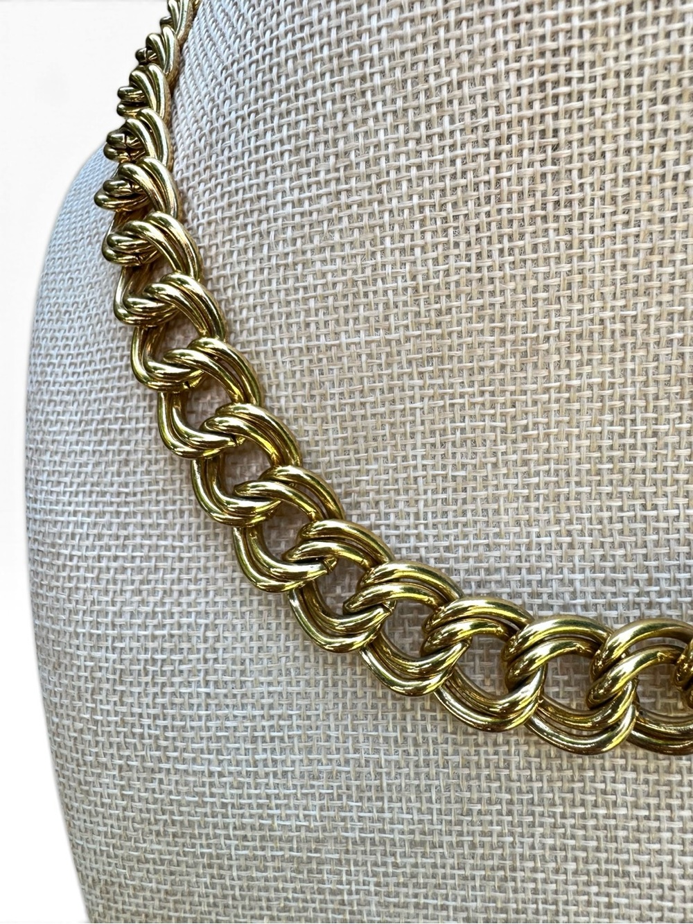 GIVENCHY Vintage Gold Chunky Curb Chain Necklace - Picture 6 of 8
